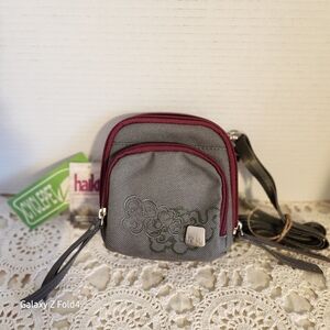 Stone Green and Burgundy Women's Crossbody Bag HAIKU